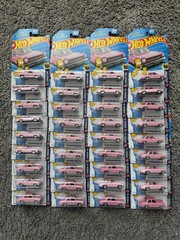 SUPER RARE Hot Wheels 2026 Pink Homer Simpsons Family Car LOT OF 36 MINT ITEMS