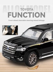 TOYOTA LAND CRUISER LC300 Model car Black 1:18 SUV