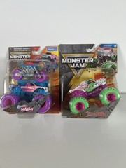 MONSTER JAM ThunderROARus Nitro Neon & Sparkle Smash Walmart 2 Pack 1:64 NEW