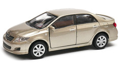Welly 2009 Toyota Corolla Champagne 1:34 1:39 Scales 4.5 Inch Diecast Car in Box