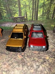 Lot Of 2 Matchbox 2000 Nissan Xtera SUV MBX Across America 50th Anniversary NFFP