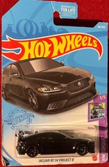 HOT WHEELS JAGUAR XE SC PROJECT 8 BLACK 85/250. SEE COMBINED OFFERS!