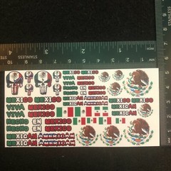 Clear 1:64 Waterslide Decal for Hot Wheels Mexico Mexican American