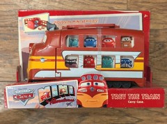 NEW! Disney Pixar Cars – Trev Diesel Train Storage Carry Case-Holds 16 Cars-2004
