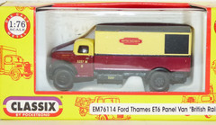 Classix Pocketbond Ford Thames ET6 box van British Railways maroon/cream 1:76