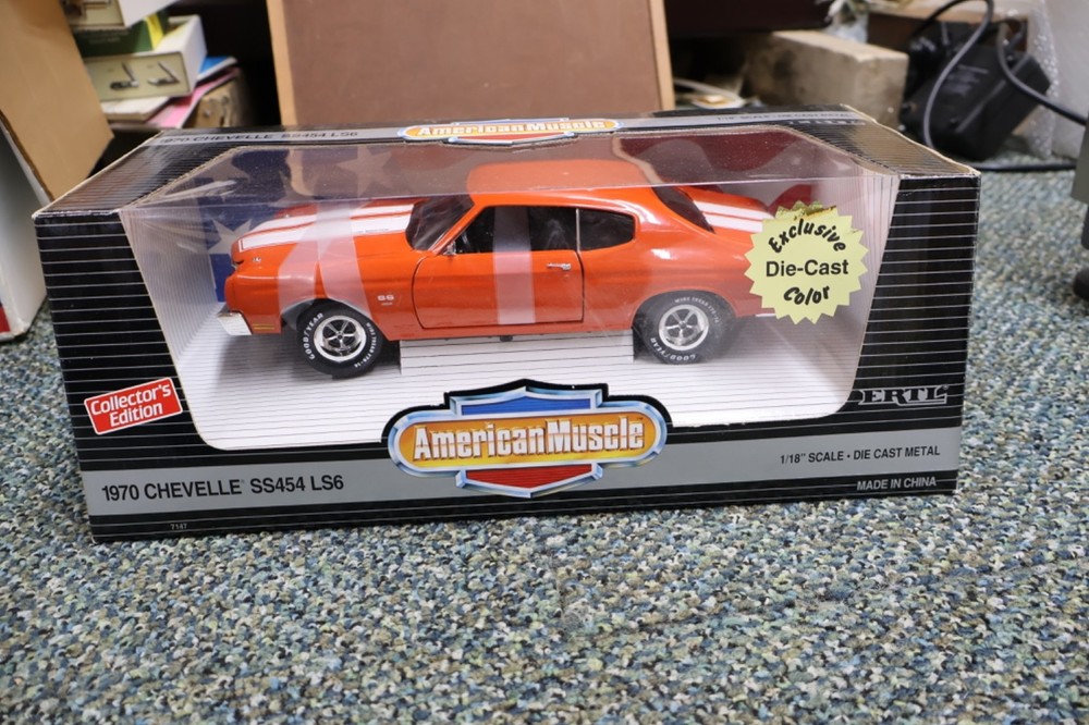 1/18 ERTL American Muscle 1970 Chevy Chevelle SS 454 LS6 in Orange