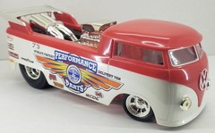 Red & White Volkswagen Bus Dragster by HotWheels [kw356]