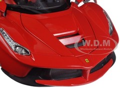 FERRARI LAFERRARI F70 RED W/ BLACK WHEELS 1/18 DIECAST MODEL CAR BBURAGO 16001