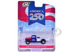 1946 DODGE POWER WAGON PICKUP “AMERICA 250” 1/64 DIECAST BY GREENLIGHT 28180 E
