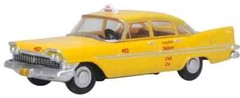 Oxford 1959 PLYMOUTH BELVEDERE Taxi Tanner Yellow Cab 1/87 HO diecast
