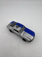 Mattel 1968 Hot Wheels Blue and Silver Ford Mustang Die Cast Metal Car 1:64