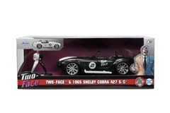 Jada 1:32 Hollywood Rides 1965 Shelby Cobra with Two Face Figure 33091 DC Comic