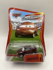 Disney PIXAR The World of Cars ANDREA #89 Race O Rama by Mattel NOC Cool Piece!!