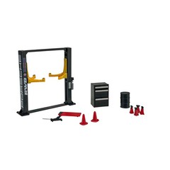 1/64 Diorama Realistic Garage Maintenance Tools Die-Cast ABS Model Car Display;