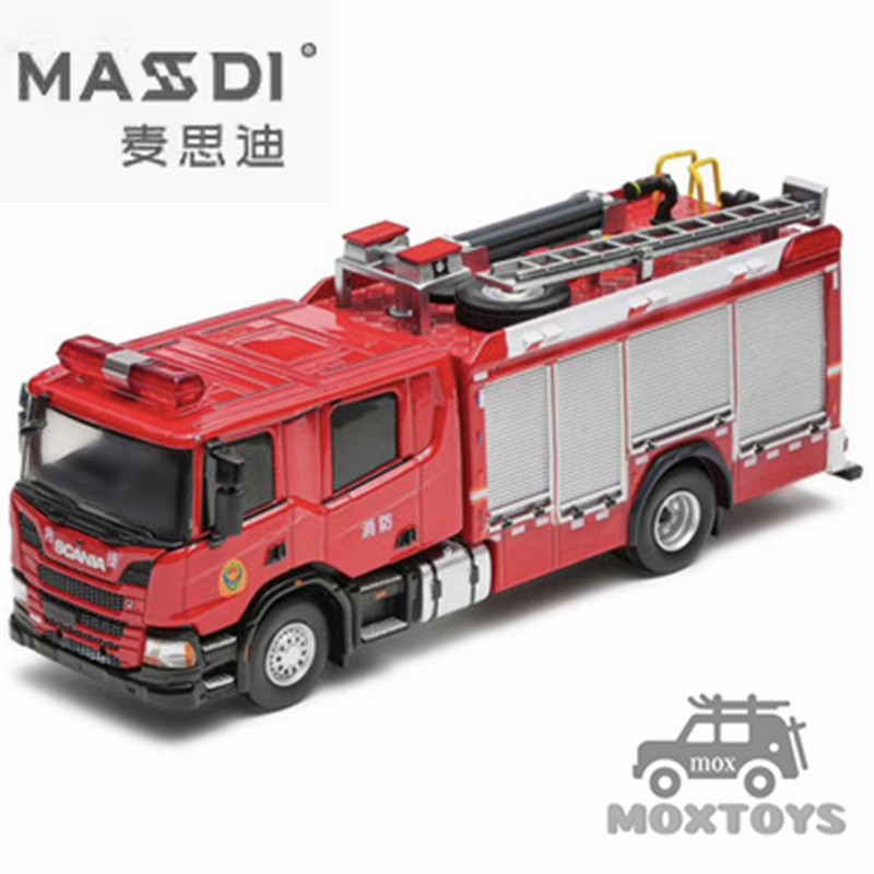 MASDI 1:64 Compressed air foam fire truck Diecast Model Car
