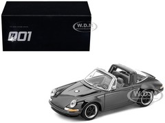 SINGER TARGA DARK CHROME 1/64 DIECAST MODEL CAR BY POP RACE PRDC001