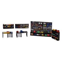 US Diorama 1/64 Car Repair Model Set Garage Workshop Model Tool Prop Accessories