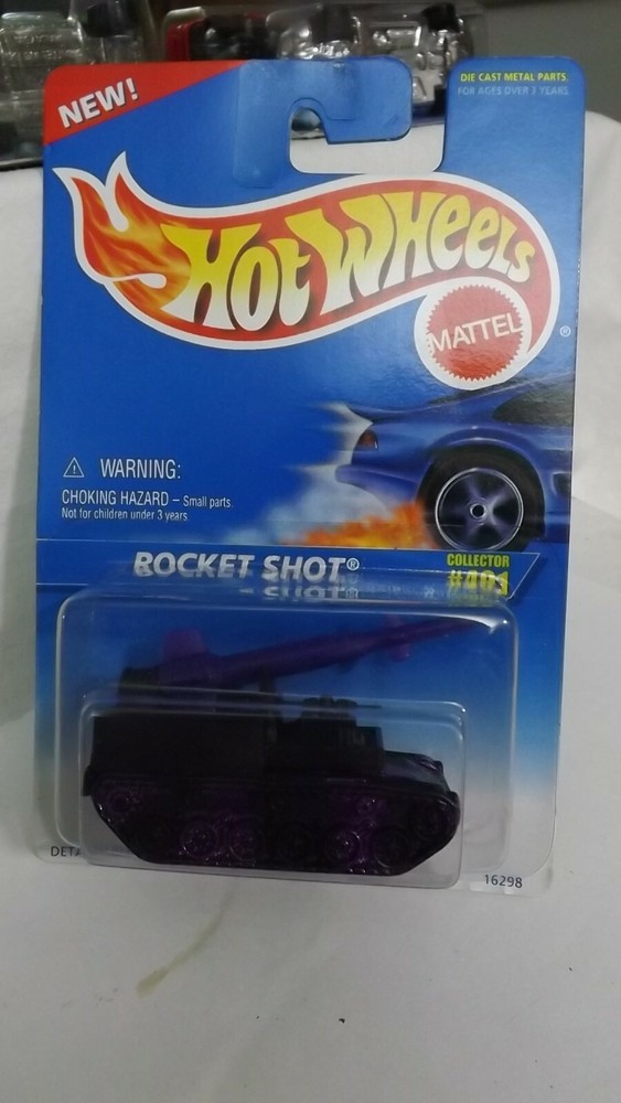 1996 Hotwheels Rocket Shot Card # 491 1/64 Scale
