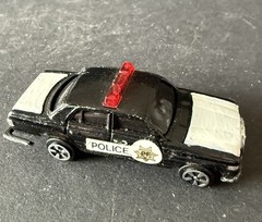 Vintage Uniborn Black Mercedes-Benz 450SE 1:64 Diecast Police Department Rare
