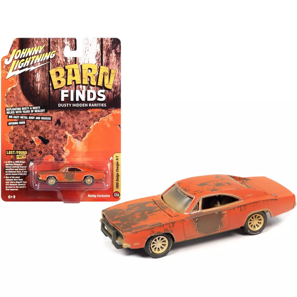 Johnny Lightning 1969 Dodge Charger Barn Finds 1/64 Diecast Dukes Exclusive NEW