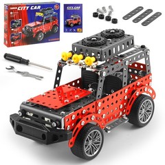 288PCS Metal Model Car Kits Erector Set, Building Set for Aged 8 and Up, 4×4 …