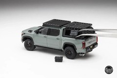 DiecastTalk Exclusive 1/64 Toyota Tundra TRD PRO Lunar Rock with accessories