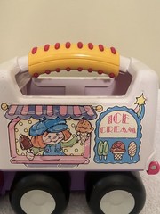 VTG Little Tikes Handle Haulers Truck Toy Car Pink Purple Ice Cream Girl