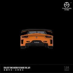 TIME MICRO 1:64 RX-7 Veilside Fast Furious Orange Diecast Model Car Gift Collect