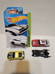 Lot Of 4 Hot Wheels New ’69 Camaro Used Batman Rowdy Roddy Piper Gift Toys 800.0