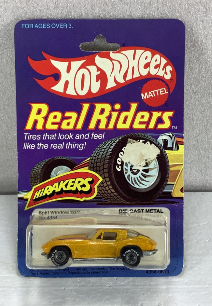 Mattel 1982 Hot Wheels Real Riders No. 4354 Split Window ’63 Corvette NIP *NICE