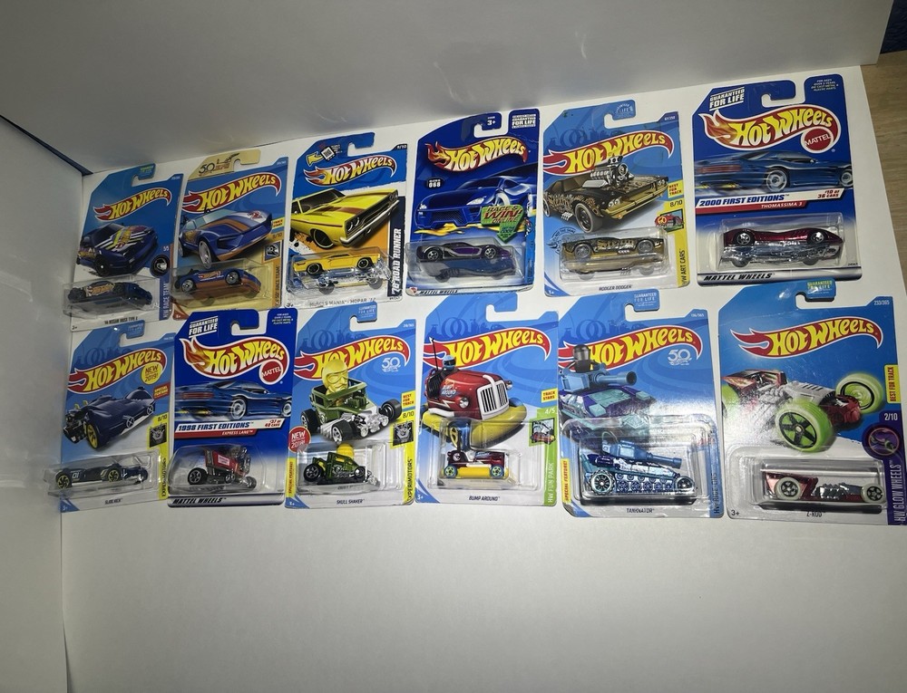 Hot Wheels Lot Of 12 Mix Various Years And Car Types | All In Boxes |