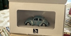 BUB 1/87 VW Kafer Beetle 1302 Blue Diecast Model Car HO Scale Tiny Scale NIB