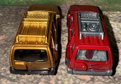 Lot Of 2 Matchbox 2000 Nissan Xtera SUV Bronze 50th Anniversary & Maroon NLFFP