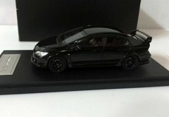Rare!! Mugen RR Honda Civic TYPE-R 1/43 Scale Resin Model Car Black