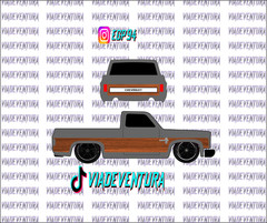 Wood Panel Dark 1/64 83 Silverado WHITE TONER Universal Waterslide Decal fr Hot
