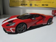 🔥GT Spirit 1:18 2017 Ford GT Red W/ White Stripes American Exclusive READ