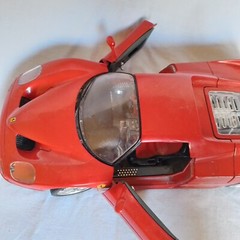 RARE VINTAGE FERRARI F50 BURAGO CLASSIC 1995 DIECAST RED 1/18 SCALE MODEL CAR.