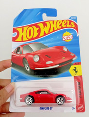 Hot Wheels 2026 Case G Ferrari Dino 206 GT Red – International Card #150