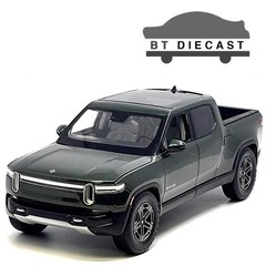 MAISTO RIVIAN R1T PICK UP TRUCK 1/18 DIECAST MODEL METALLIC GREEN 31466