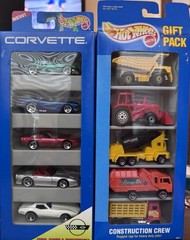 Hot Wheels 5 Car Gift Pack Vehicles 3871 Construction & Corvette 5pk 15070