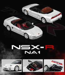 MT 1/64 ACURA NSX-R w/ Pop Up/Interior/Engine Model Car -WHITE-#MT6412A1