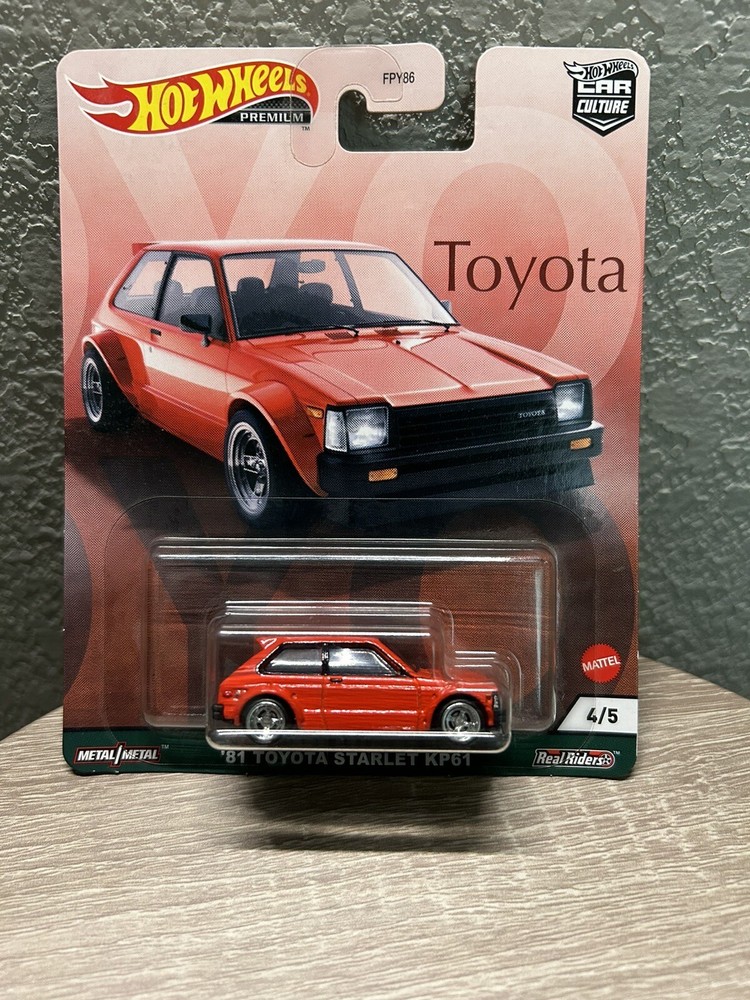 2021 Hot Wheels Car Culture “Toyota” ’81 Toyota Starlet KP61 1/64 Diecast GRJ95