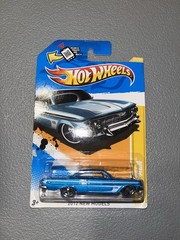 Hot Wheels 2012 New Models 1:64 1961 Chevrolet Impala Blue Diecast Car