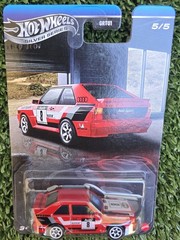 Hot Wheels Silver Series Audi Series ’84 Audi Sport Quattro 5/5 Metal Base Red