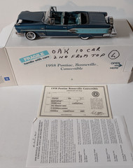 Franklin Mint 1958 Pontiac Bonneville Convertible 1:24 Scale NOS
