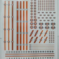 hot wheels 1/64 water slide gulf oil racing decals full sheet!!!!!! Camaro 83