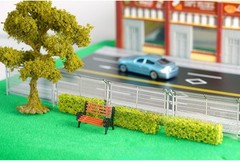 1/64 Scale Simulation Highway Net Factory Wire Fence Scene Sand Table Accessory