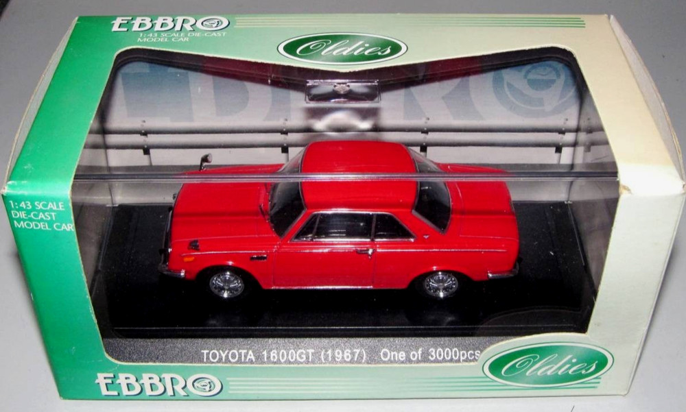 Ebbro 1/43 Toyota 1600 GT Corona RT55 Red New in Box Ships Free From USA