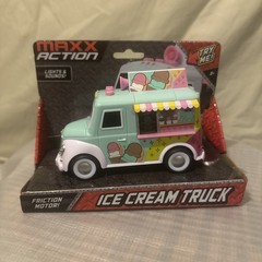 MAXX ACTION Ice Cream Truck Friction Motor Lights & Sounds NEW
