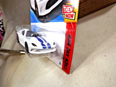 2025 Hot Wheels #214 Then and Now 6/10 2013 SRT VIPER White w/Gray 10 Sp Wheel